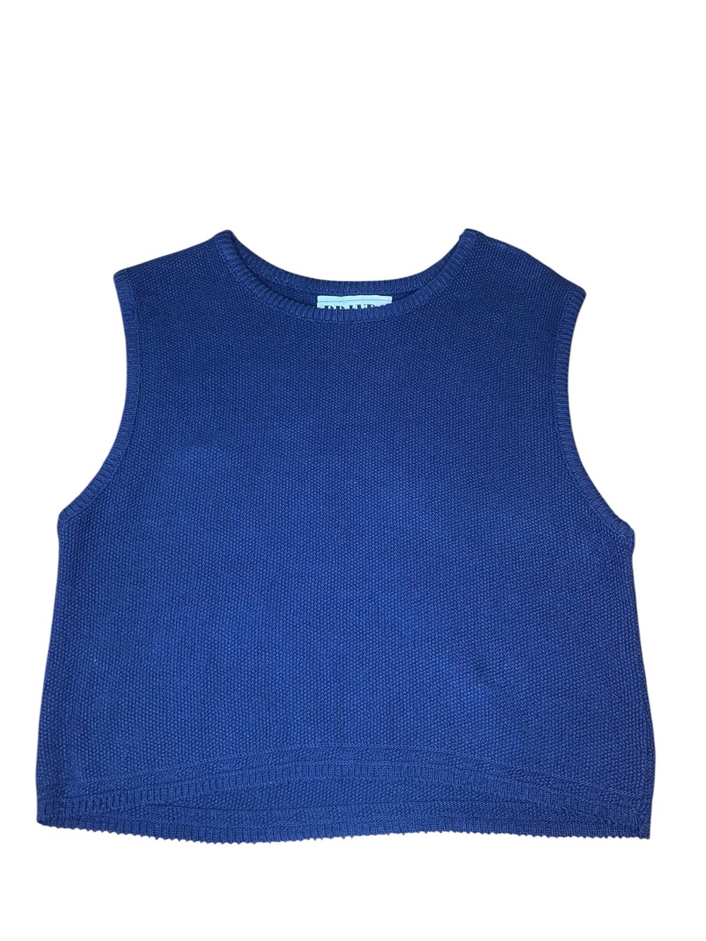 Vintage Brand New Cotton Tank Women’s M Preppy Y2K Cropped Summer City Coastal - Picture 2 of 5